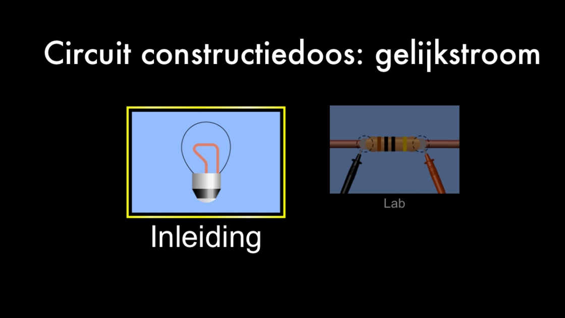 Circuit constructiedoos: gelijkstroom